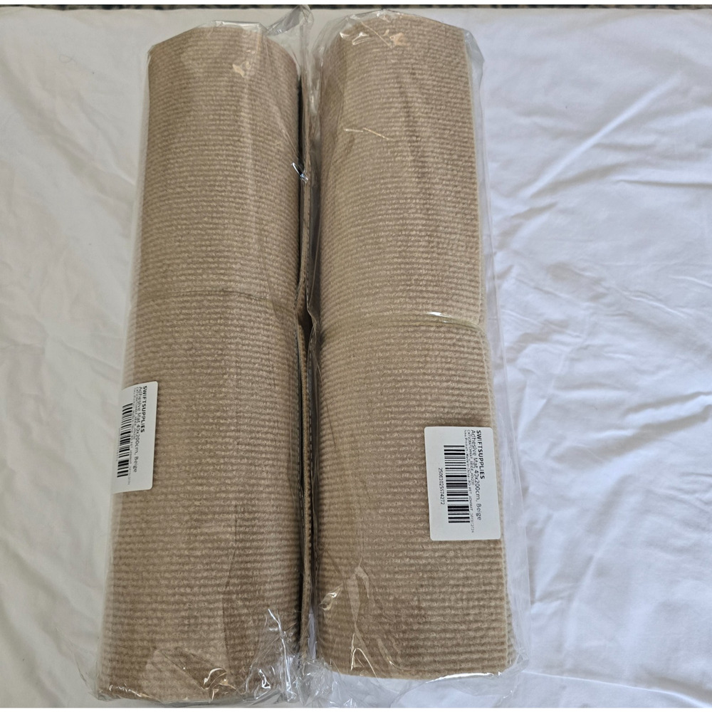 Swift Supplies Adhesive Mat Cat Scratch Beige 15.8" x 78.8" each / 2 Pack New
